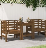 VidaXL Tuinstoelen 2 st 61,5x53x71 cm massief grenenhout honingbruin