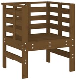 VidaXL Tuinstoelen 2 st 61,5x53x71 cm massief grenenhout honingbruin