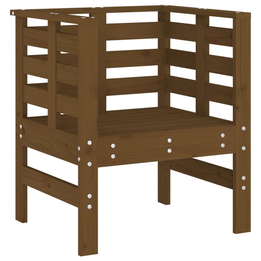VidaXL Tuinstoelen 2 st 61,5x53x71 cm massief grenenhout honingbruin