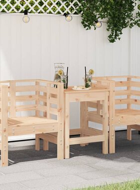 VidaXL Tuinstoelen 2 st 61,5x53x71 cm massief grenenhout