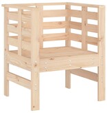 VidaXL Tuinstoelen 2 st 61,5x53x71 cm massief grenenhout