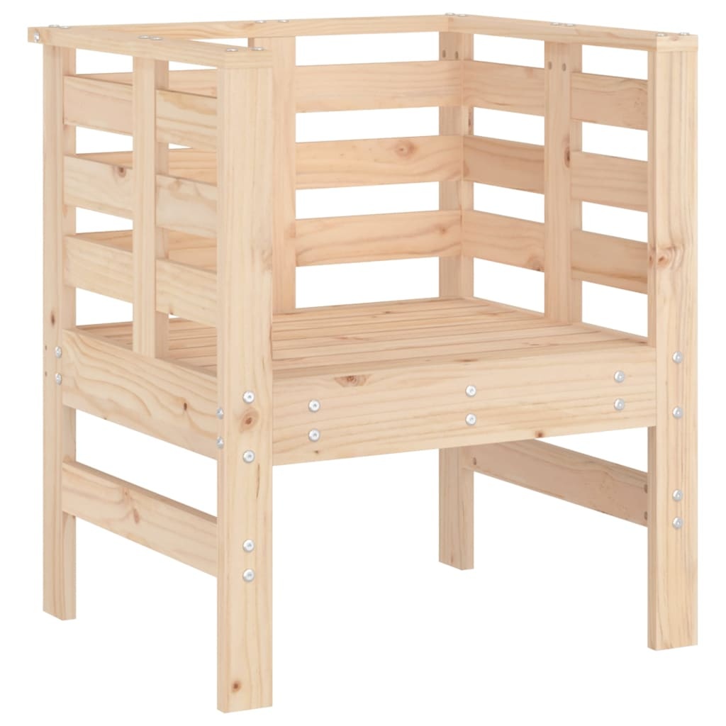 VidaXL Tuinstoelen 2 st 61,5x53x71 cm massief grenenhout