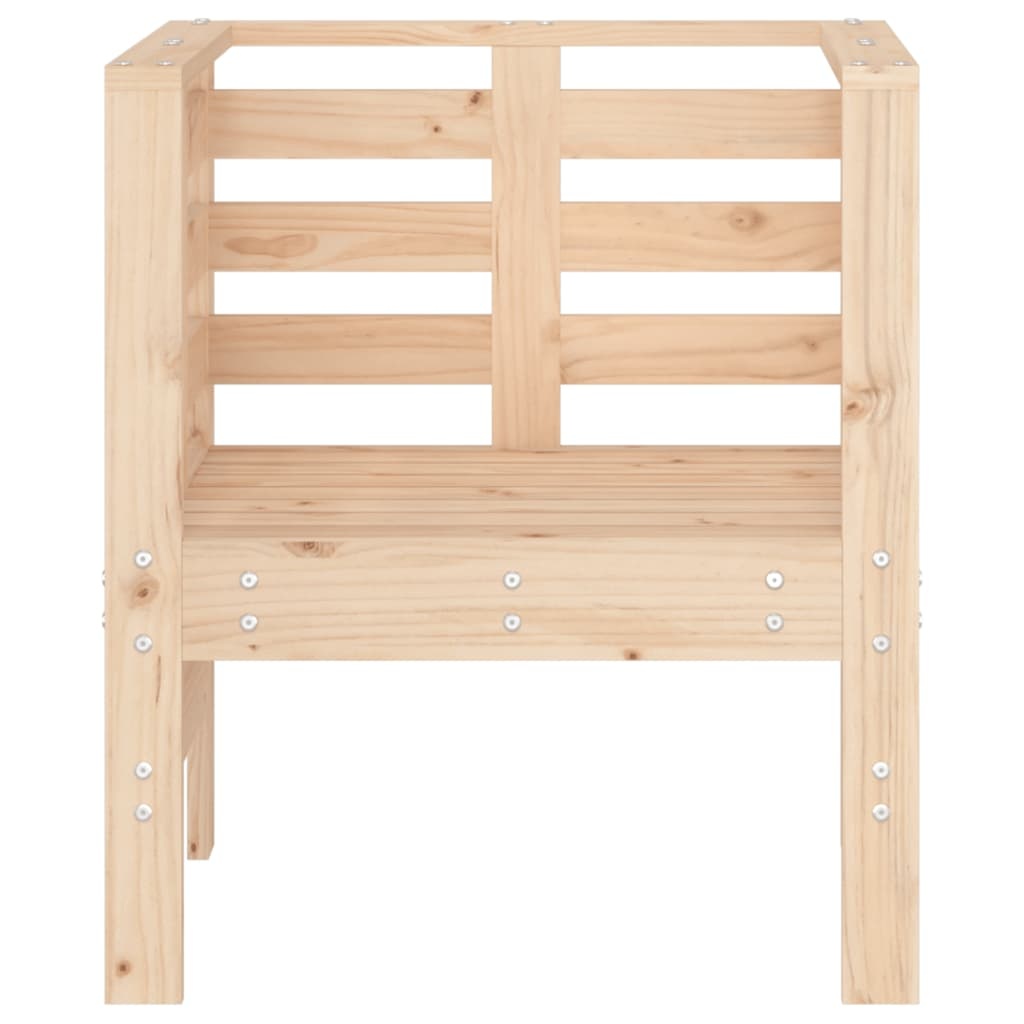 VidaXL Tuinstoelen 2 st 61,5x53x71 cm massief grenenhout