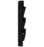 VidaXL Plantenbak wandmontage 3-laags 60x18,5x110 cm grenenhout zwart