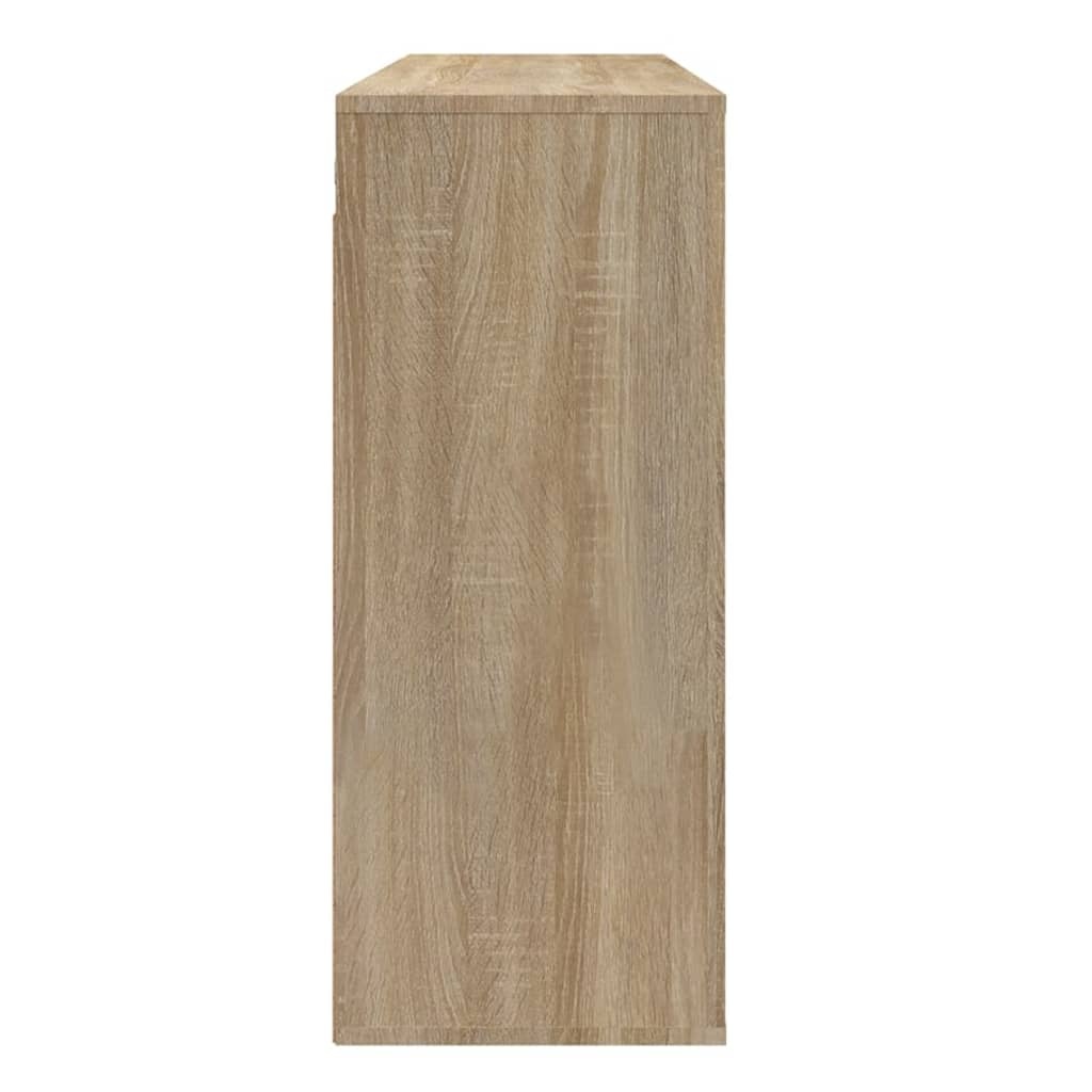 vidaXL Wandkast 80x33x80 cm bewerkt hout sonoma eikenkleurig