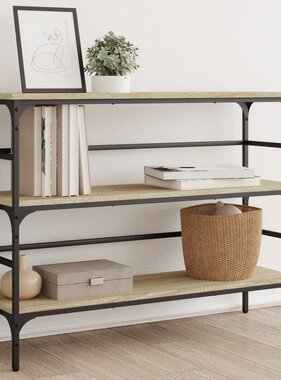 VidaXL Wandtafel 100x32x75 cm bewerkt hout sonoma eikenkleurig