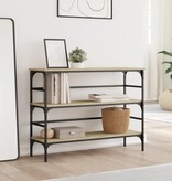 VidaXL Wandtafel 100x32x75 cm bewerkt hout sonoma eikenkleurig