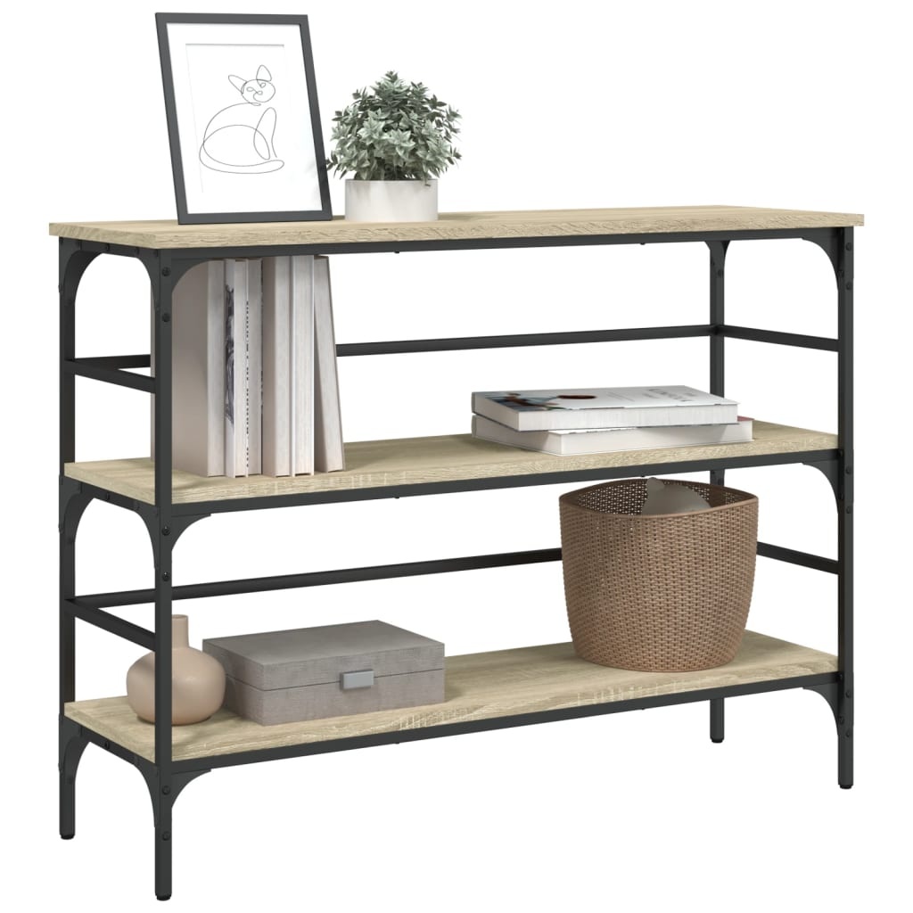 VidaXL Wandtafel 100x32x75 cm bewerkt hout sonoma eikenkleurig