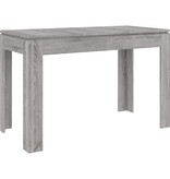 VidaXL Eettafel 120x60x76 cm bewerkt hout grijs sonoma eikenkleurig
