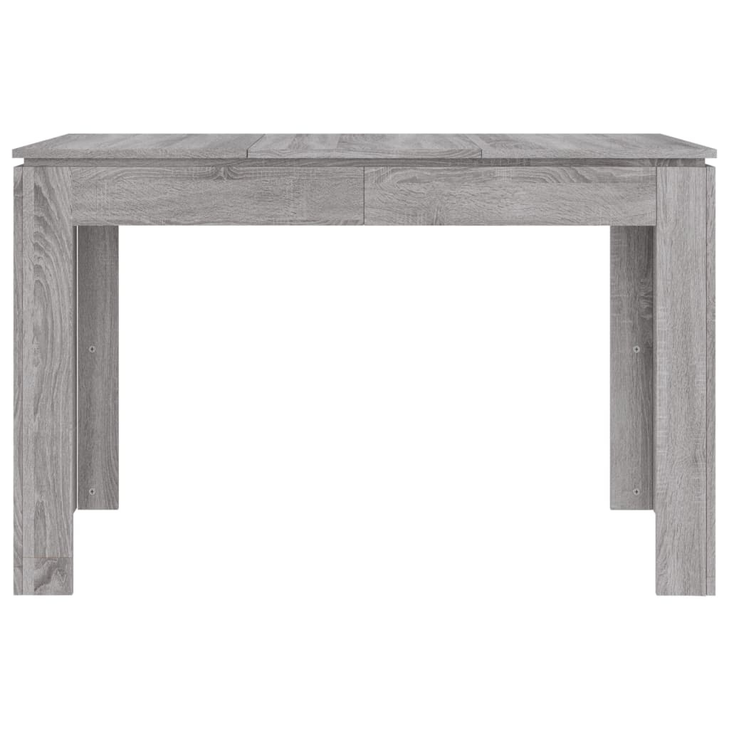 vidaXL Eettafel 120x60x76 cm bewerkt hout grijs sonoma eikenkleurig