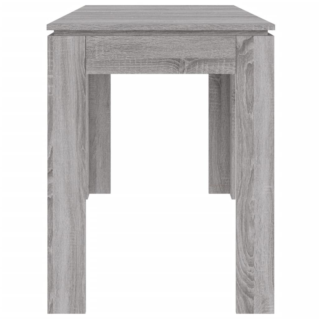 VidaXL Eettafel 120x60x76 cm bewerkt hout grijs sonoma eikenkleurig