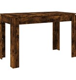 vidaXL Eettafel 120x60x76 cm bewerkt hout gerookt eikenkleurig