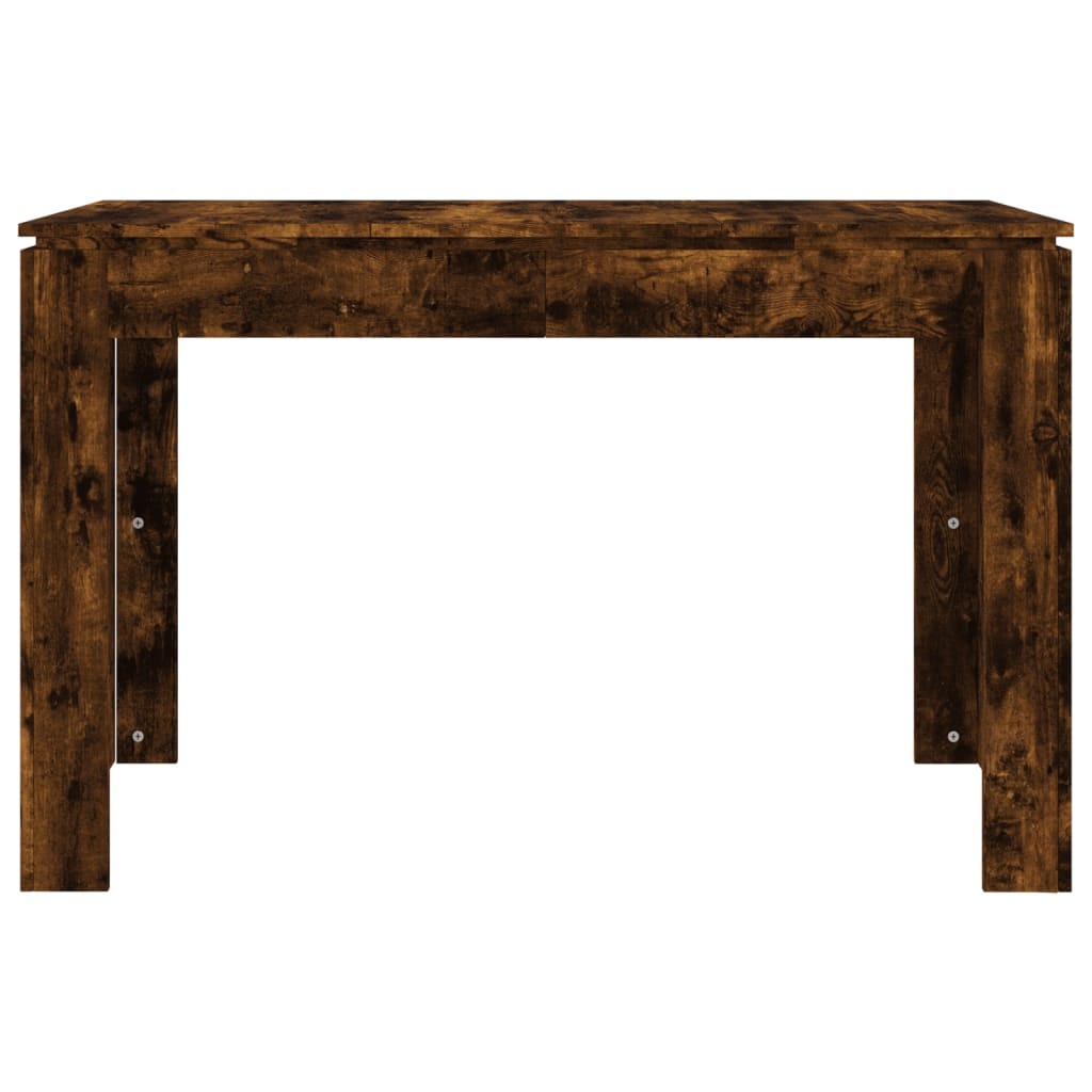 VidaXL Eettafel 120x60x76 cm bewerkt hout gerookt eikenkleurig