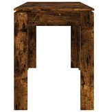 VidaXL Eettafel 120x60x76 cm bewerkt hout gerookt eikenkleurig