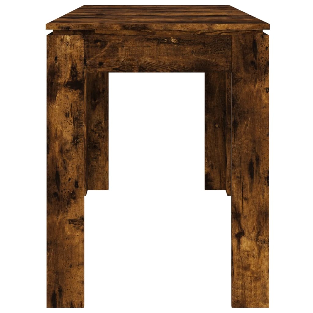 VidaXL Eettafel 120x60x76 cm bewerkt hout gerookt eikenkleurig