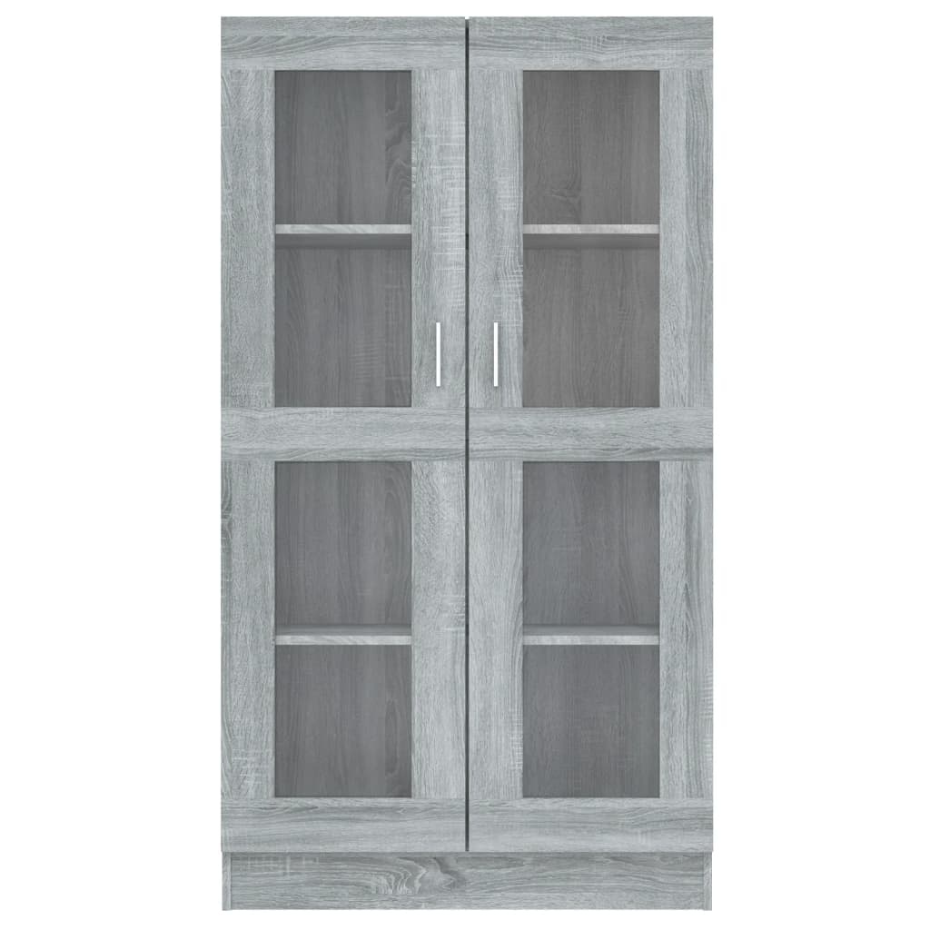VidaXL Vitrinekast 82,5x30,5x150 cm bewerkt hout grijs sonoma eiken