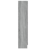 VidaXL Vitrinekast 82,5x30,5x150 cm bewerkt hout grijs sonoma eiken