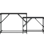 vidaXL 2-delige Tafeltjesset bewerkt hout zwart