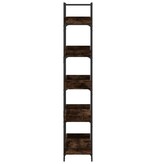 VidaXL Boekenkast 5-laags 100x33x180,5 cm bewerkt hout gerookt eiken