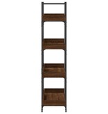 VidaXL Boekenkast 4-laags 100x33x145,5 cm bewerkt hout bruineikenkleur
