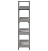 VidaXL Boekenkast 4-laags 100x33x145,5 cm bewerkt hout grijs sonoma
