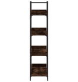 VidaXL Boekenkast 4-laags 100x33x145,5 cm bewerkt hout gerookt eiken