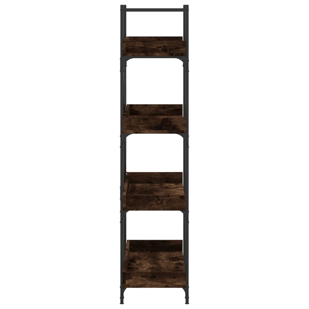 VidaXL Boekenkast 4-laags 100x33x145,5 cm bewerkt hout gerookt eiken
