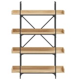 VidaXL Boekenkast 4-laags 100x33x145,5 cm bewerkt hout sonoma eiken