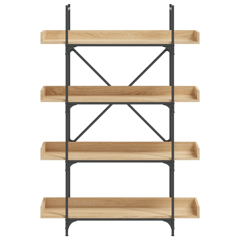 VidaXL Boekenkast 4-laags 100x33x145,5 cm bewerkt hout sonoma eiken