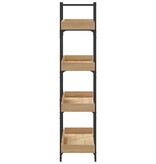 VidaXL Boekenkast 4-laags 100x33x145,5 cm bewerkt hout sonoma eiken