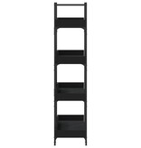VidaXL Boekenkast 4-laags 100x33x145,5 cm bewerkt hout zwart