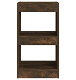VidaXL Boekenkast/kamerscherm 40x30x72 cm gerookt eikenkleurig