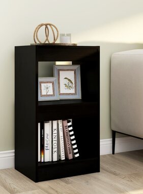 VidaXL Boekenkast/kamerscherm 40x30x72 cm zwart