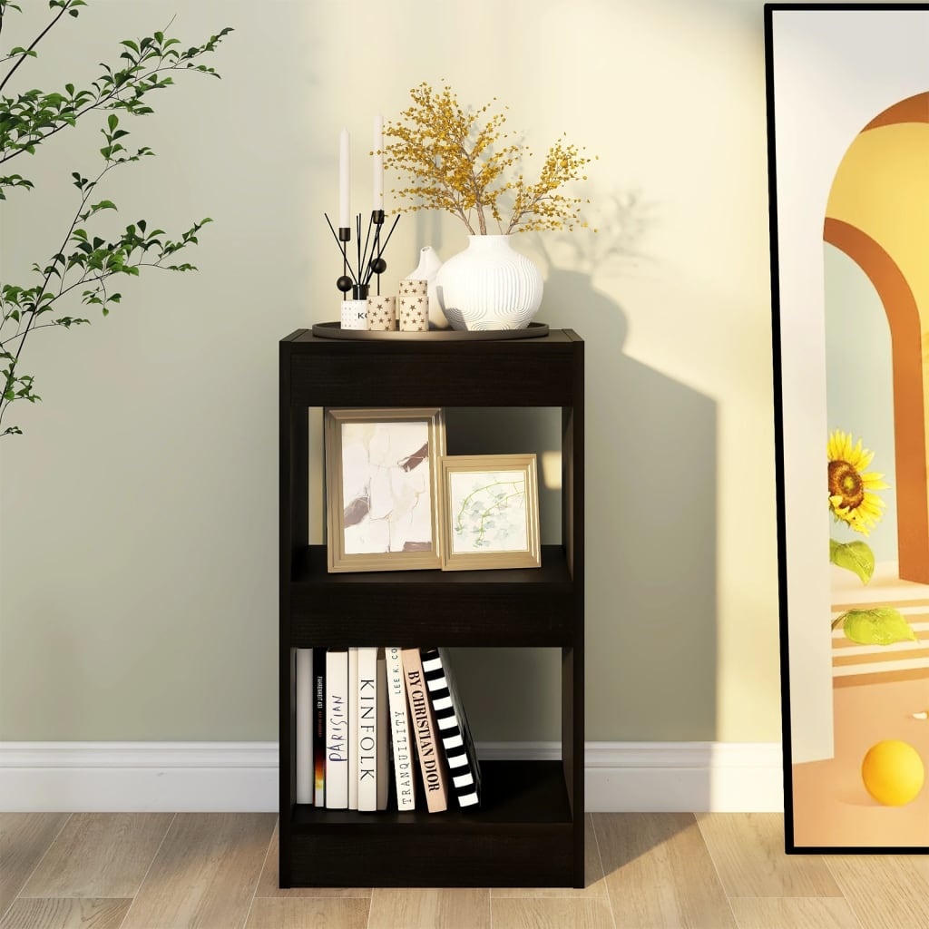 VidaXL Boekenkast/kamerscherm 40x30x72 cm zwart
