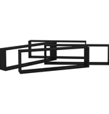 VidaXL Wandschappen kubus 4 st 100x15x30 cm spaanplaat zwart