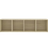 vidaXL Tv-meubel 142,5x35x36,5 cm spaanplaat sonoma eikenkleurig