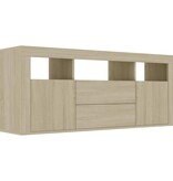 vidaXL Tv-meubel 120x30x50 cm spaanplaat sonoma eikenkleurig