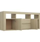 vidaXL Tv-meubel 120x30x50 cm spaanplaat sonoma eikenkleurig