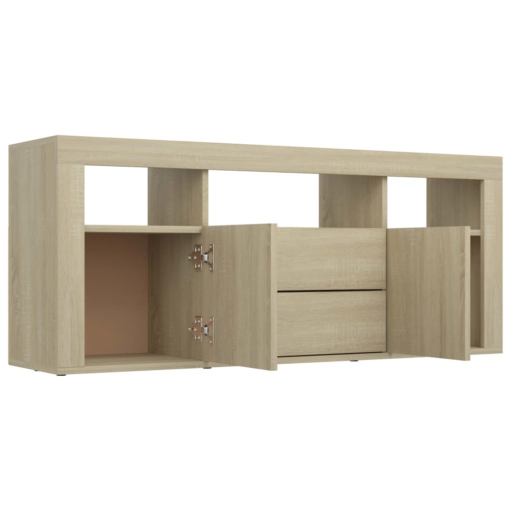 vidaXL Tv-meubel 120x30x50 cm spaanplaat sonoma eikenkleurig