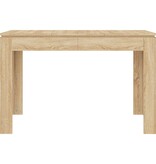 vidaXL Eettafel 120x60x76 cm bewerkt hout sonoma eikenkleurig