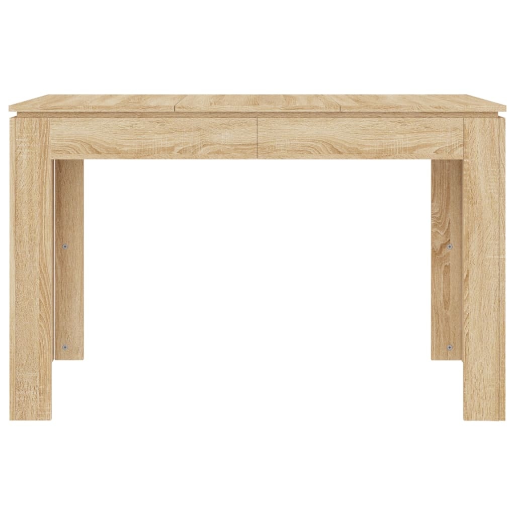 VidaXL Eettafel 120x60x76 cm bewerkt hout sonoma eikenkleurig
