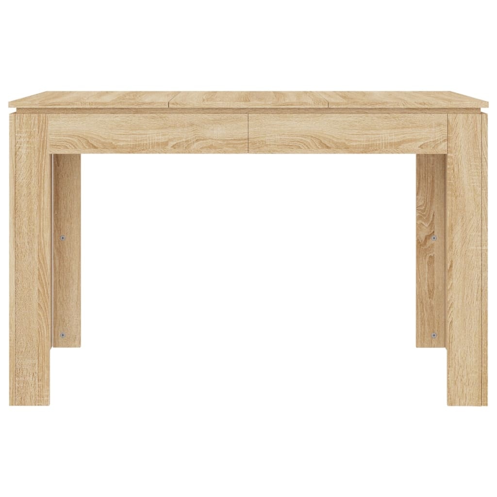 vidaXL Eettafel 120x60x76 cm bewerkt hout sonoma eikenkleurig