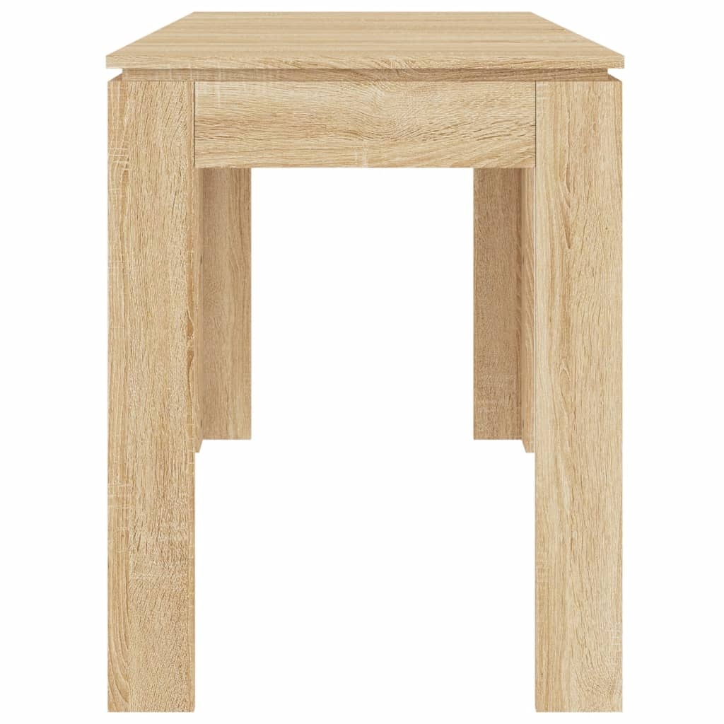 VidaXL Eettafel 120x60x76 cm bewerkt hout sonoma eikenkleurig