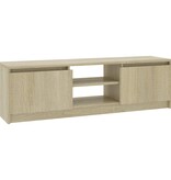 vidaXL Tv-meubel 120x30x35,5 cm bewerkt hout sonoma eikenkleurig