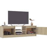 vidaXL Tv-meubel 120x30x35,5 cm bewerkt hout sonoma eikenkleurig