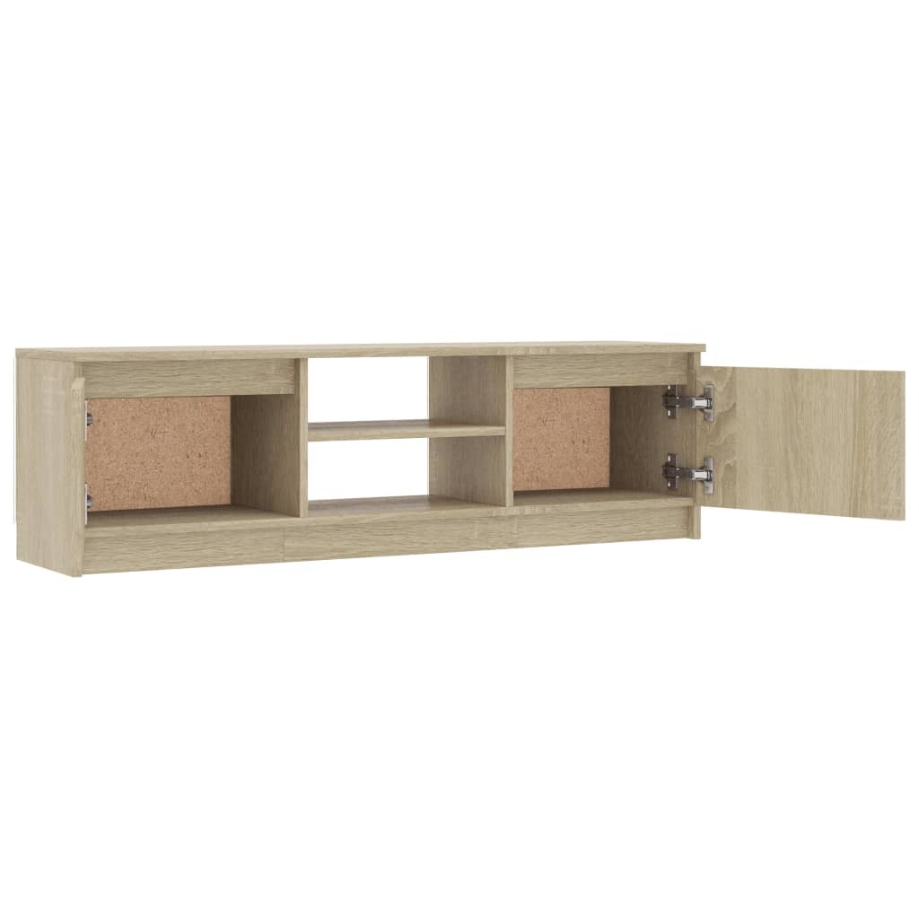 vidaXL Tv-meubel 120x30x35,5 cm bewerkt hout sonoma eikenkleurig