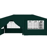 Partytent met zijwanden professioneel 90 g/m² 4x6 m groen
