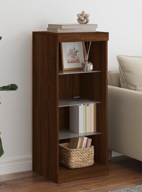 VidaXL Dressoir met LED-verlichting 41x37x100 cm bruineikenkleurig