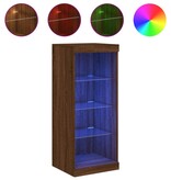 VidaXL Dressoir met LED-verlichting 41x37x100 cm bruineikenkleurig