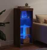 VidaXL Dressoir met LED-verlichting 41x37x100 cm bruineikenkleurig
